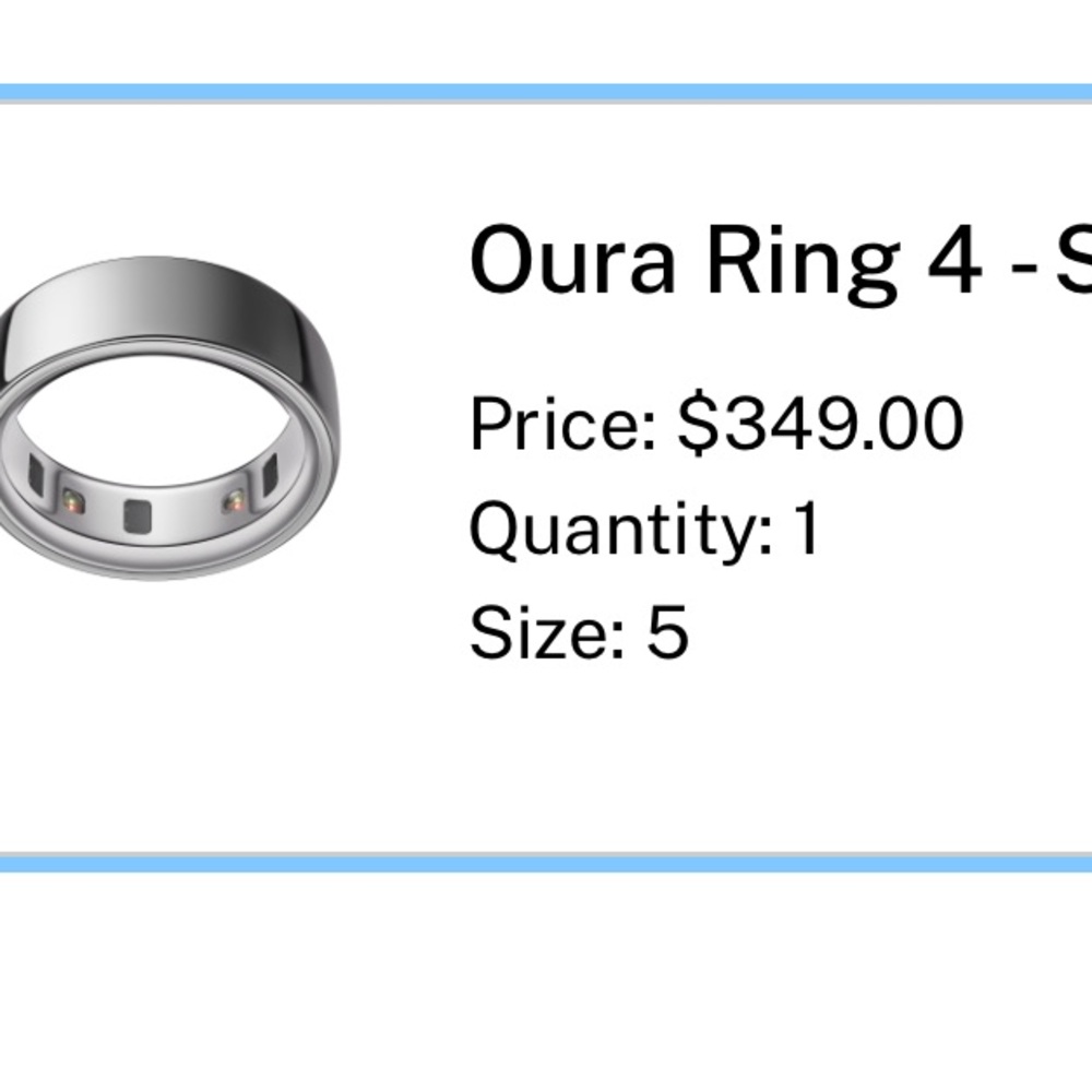 Oura ring size 5
